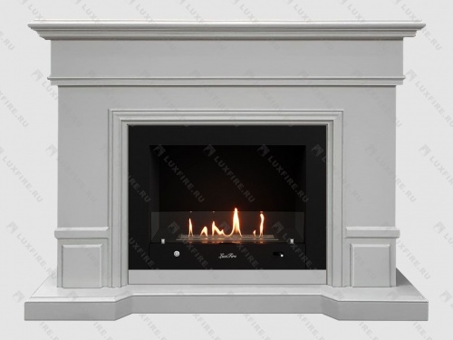 Каминный портал МДФ "Флоренция 1400" с биокамином Lux Fire "Фаер Бокс 4 - 30" (бежевый) Каминный портал МДФ "Флоренция 1400" с биокамином Lux Fire "Фаер Бокс 4 - 30" (бежевый)