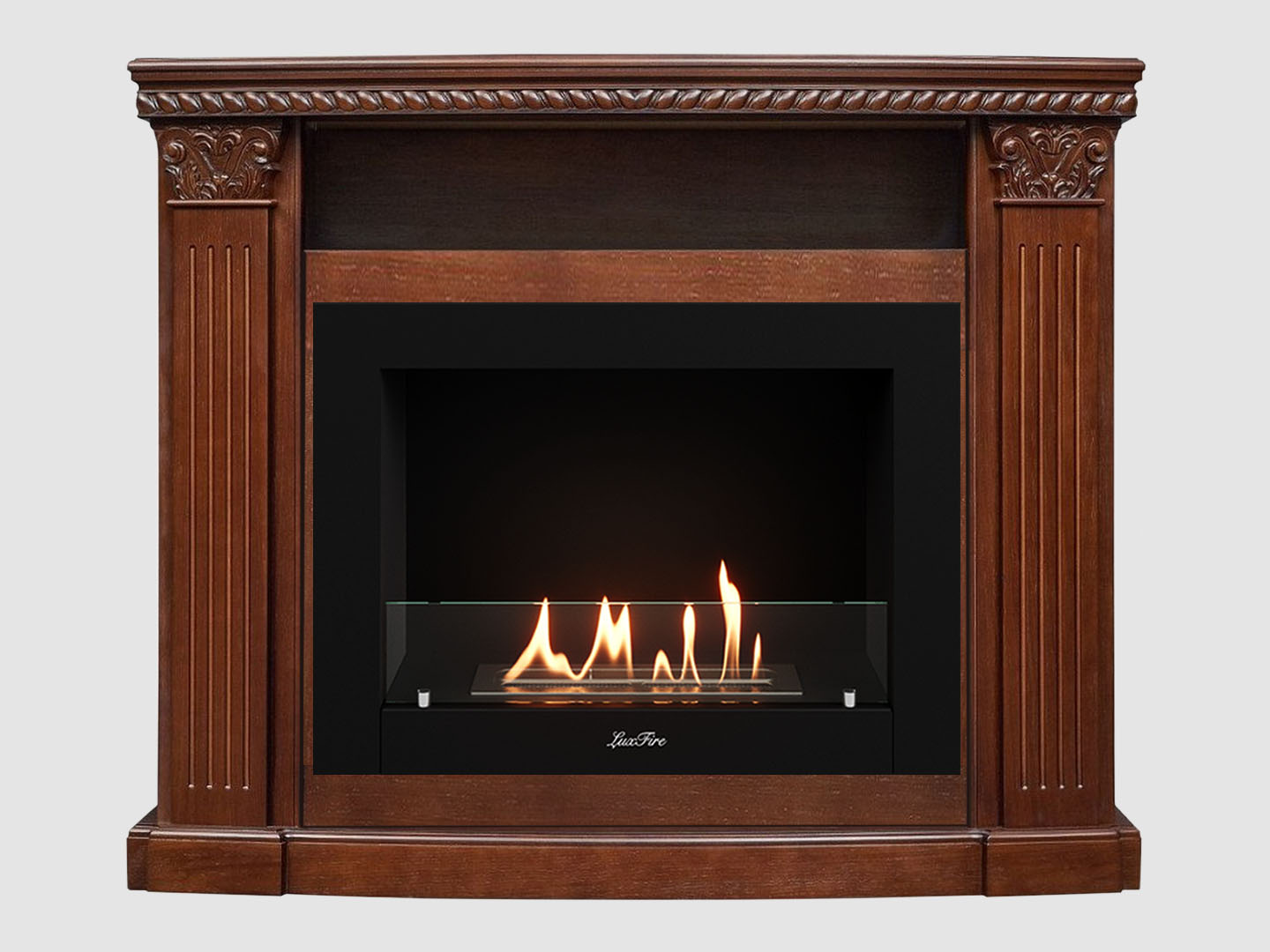 Каминный портал МДФ "Людовик 1300" с биокамином Lux Fire "Фаер Бокс 2 - 33" (темный орех) Каминный портал МДФ "Людовик 1300" с биокамином Lux Fire "Фаер Бокс 2 - 33" (темный орех) по цене 84 100 руб.