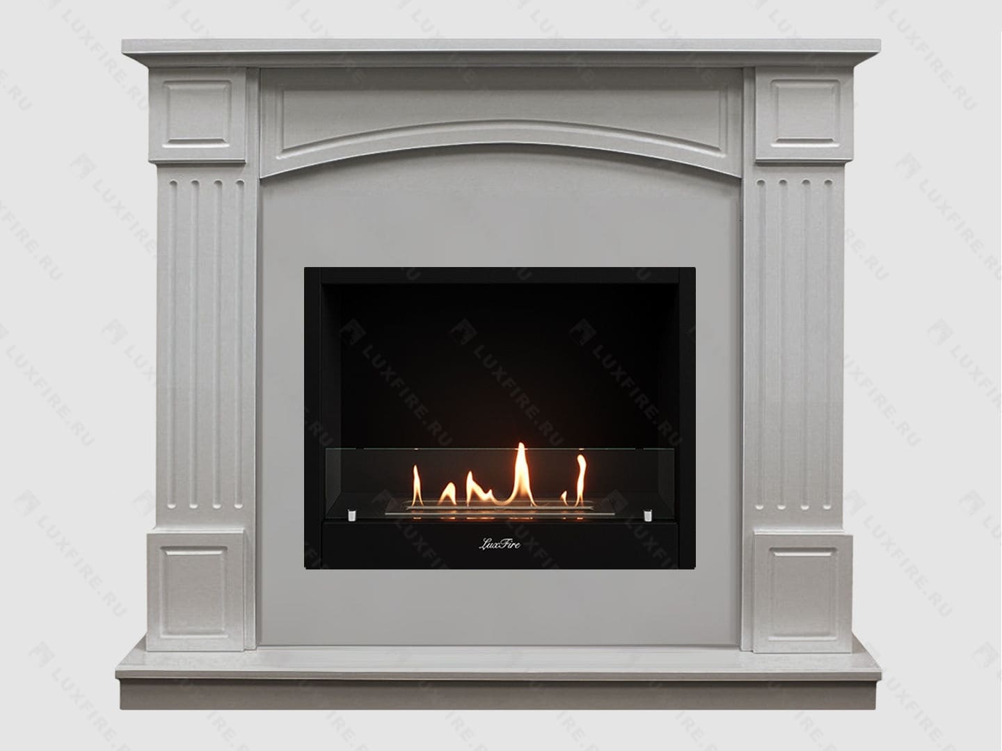 Каминный портал МДФ "Честер 1160" с биокамином Lux Fire "Фаер Бокс 1-30" (белый) Каминный портал МДФ "Честер 1160" с биокамином Lux Fire "Фаер Бокс 1-30" (белый) по цене 72 000 руб.