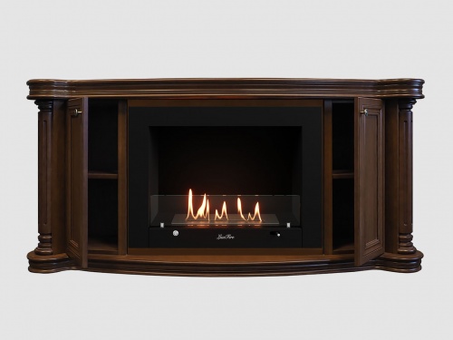 Каминный портал МДФ "Бетховен 1500" с биокамином Lux Fire "Фаер Бокс 3 - 30" (темный орех) Каминный портал МДФ "Бетховен 1500" с биокамином Lux Fire "Фаер Бокс 3 - 30" (темный орех)