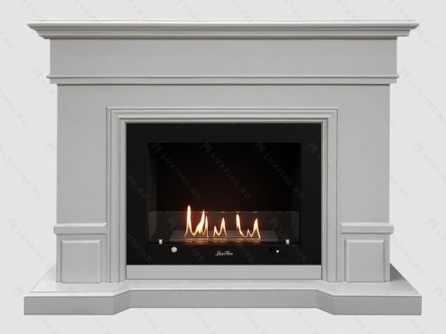 Каминный портал МДФ "Флоренция 1400" с биокамином Lux Fire "Фаер Бокс 3 - 30" (бежевый) Каминный портал МДФ "Флоренция 1400" с биокамином Lux Fire "Фаер Бокс 3 - 30" (бежевый)