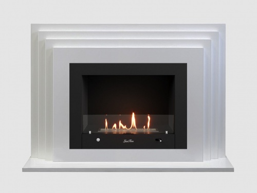 Каминный портал МДФ "Амстердам 1230" с биокамином Lux Fire "Фаер Бокс 4-30" (белый) Каминный портал МДФ "Амстердам 1230" с биокамином Lux Fire "Фаер Бокс 4-30" (белый)