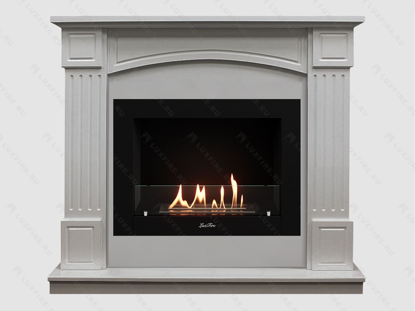 Каминный портал МДФ "Честер 1160" с биокамином Lux Fire "Фаер Бокс 2-30" (белый) Каминный портал МДФ "Честер 1160" с биокамином Lux Fire "Фаер Бокс 2-30" (белый) по цене 75 700 руб.