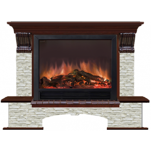 Бостон Грот однотонный Ш-33 (красное дерево)+Sharm 33 BL