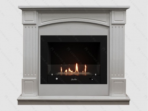 Каминный портал МДФ "Честер 1160" с биокамином Lux Fire "Фаер Бокс 3-30" (белый) Каминный портал МДФ "Честер 1160" с биокамином Lux Fire "Фаер Бокс 3-30" (белый)