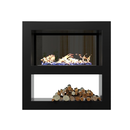 Биокамин "Русский огонь" Лобби 900 встраиваемый с декоративным стеклом (стемалитом)