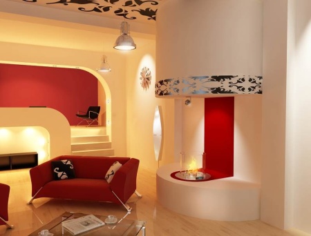 Автоматический биокамин Decoflame Denver Rondo e-Ribbon Fire по цене 722 000 руб.