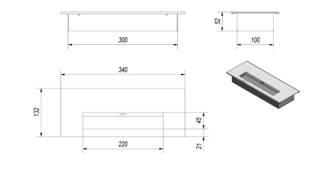 Биокамин Kratki ROMEO, TUV по цене €491