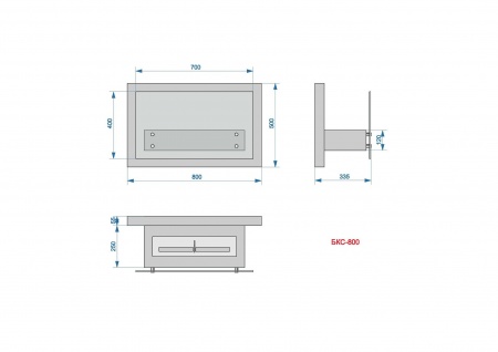 Настенный биокамин Lux Fire "Премьера" 800 по цене 55 418 руб.