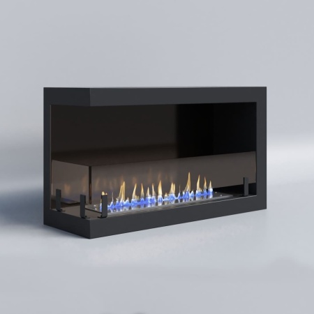 Биокамин "Русский огонь" Честер 700 угловой левый с защитным стеклом по цене 27 600 руб.