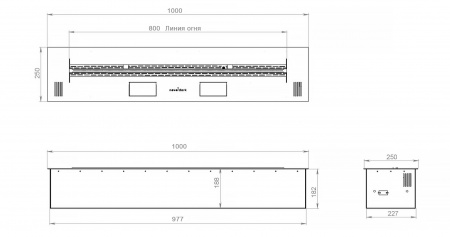 Автоматический биокамин 1000 Premium Автоматический биокамин 1000 Premium по цене 348 006 руб.
