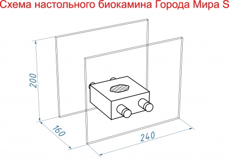 Биокамин настольный Lux Fire "София" S Биокамин настольный Lux Fire "София" S по цене 11 737 руб.