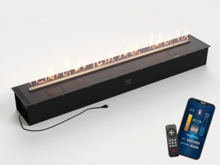Автоматический биокамин Lux Fire Smart Flame 1700 RC Black по цене 541 530 руб.