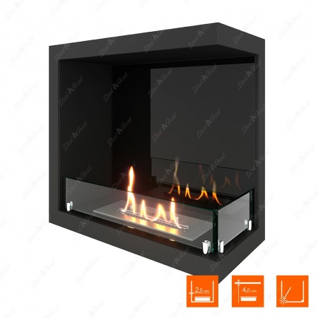 Биокамин угловой SteelHeat Leader 500 правый стекло по цене 23 473 руб.